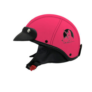 Capacete K2M KIKO Revestido Pink Samurai Pala Fosca