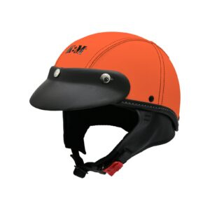Capacete K2M KIKO Revestido Laranja Pala Fosca